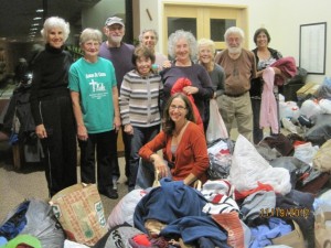 Winter Clothing Drive Sorting Party 2012